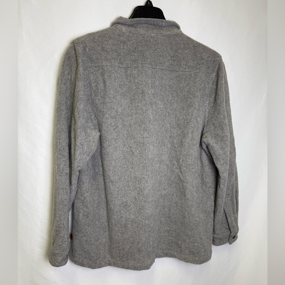Woolrich Alaskan Twill Stag Shirt Jacket 80% wool grey NWT sz L - Picture 2 of 5